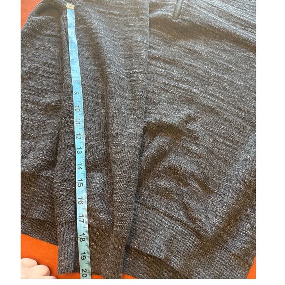 L.L. Bean Organic Cotton 1/4 Zip Sweater XL Tall Waffle Knit EUC - Picture 6 of 7